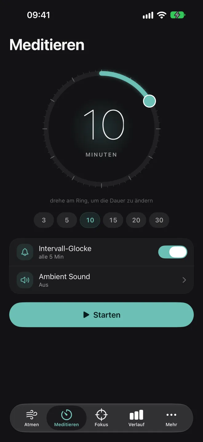 Meditations-Timer in Sylph