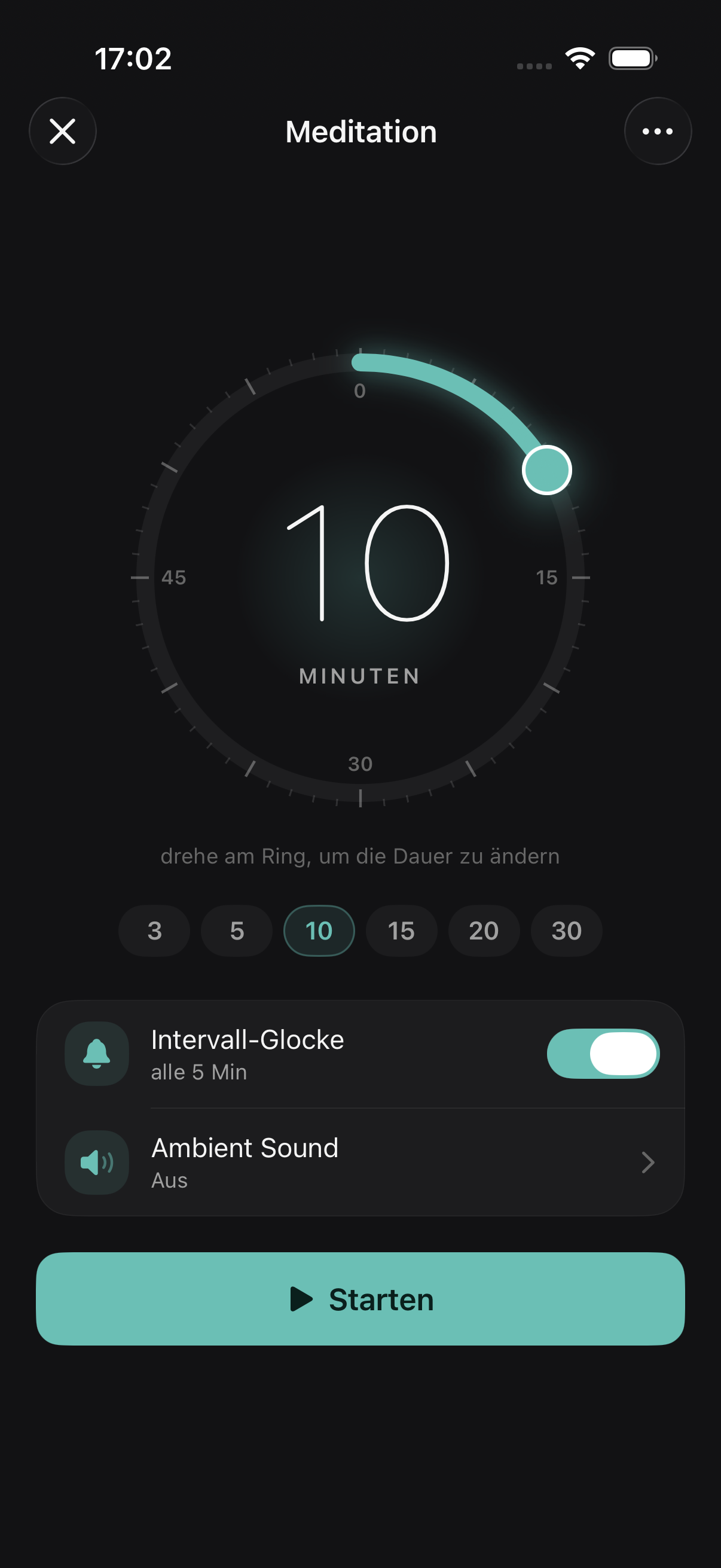 Meditation Timer in Sylph