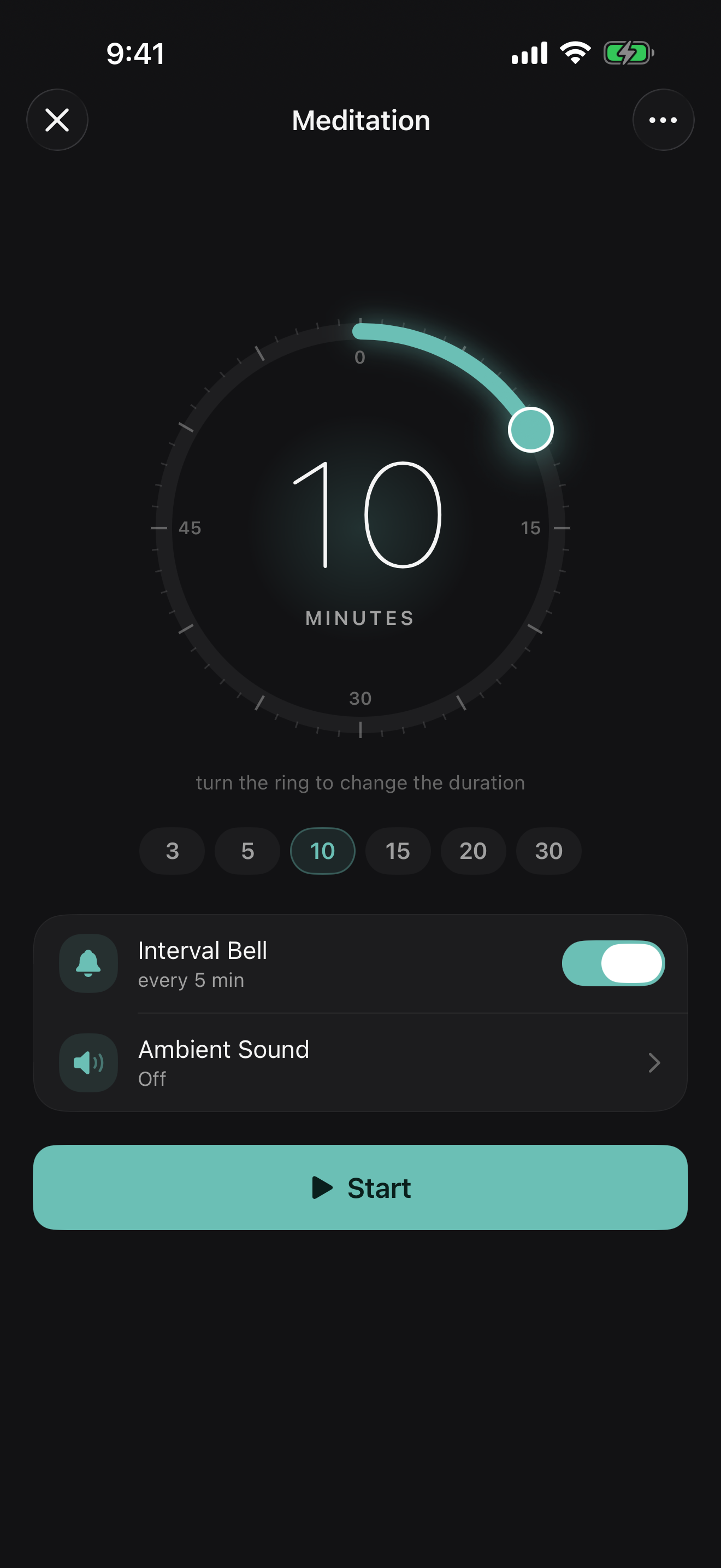 Meditation Timer in Sylph