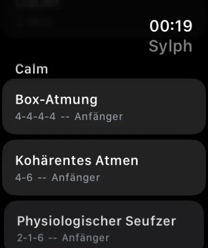 Techniken auf der Apple Watch